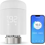 WiFi Heizkörperthermostat, Smart Thermostat Heizung,Programmierbar Heizungsthermostat Unterstützen Alexa, Google Home Sprachsteuerung und Smart Life App Fernbedienung(Kein Zigbee-Gateway erforderlich)
