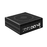 SJRC N150 Mini PC (4C/4T, up to 3.6GHz), Dual SFP+ 10GbE Ports Firewall Appliance 2 x i226V 2.5GbE LAN, Win 11 Pro Office Computer, 16GB DDR5 RAM 256GB SSD, USB 3.2, 4K Display