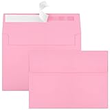 70 Packungen Einladungsumschläge, A2 Umschläge Rosa, Postkartenumschläge, Umschläge für 4,5 x 5,5 Karten, Umschläge für Einladungen, Umschläge selbstklebend für Fotos RSVP, Grußkarten