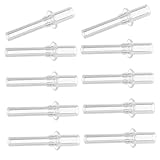 CONGARTENO 10 Stück Teiliges Trinkdüsen für Trinkbecher Lange Gerade Ersatzdüsen aus Sicherem Flüssigem Material Wiederverwendbar Kompatibel mit Trinkhalmflaschen Fördert Gesundes Trinken