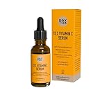 DAYTOX - Vitamin C Serum, Gesichts-Serum mit 12% Vitamin C, Tagespflege mit Sofort-Effekt für strahlenden & ebenmäßigen Teint - Vegan, Ohne Silikone, Made in Germany - 30 ml