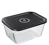 KÜCHENPROFI EASYFRESH Vakuumdose XL | Bruchsicheres Glas | Lebensmittel konservieren per Vakuumpumpe | Vakuumbox mit Kunststoff-Deckel | Luftdicht und auslaufsicher | Backofen- und spülmaschinenfest