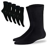 SGS 5/10 Pack Bambus Socken Herren 43-46 & Damen 39-42 - Hochwertige Atmungsaktive Klassische Strümpfe für Winter & Sommer - Socken Herren Gegen Schweiß