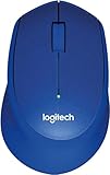 Logitech M330 Silent Plus kabellose Maus, 2,4 GHz mit USB-Nano-Empfänger, Chromebook, Blau