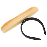 BIUDECO Realistisches Baguette Haarband für Damen Rutschfestes Cosplay Stirnband aus Leichtem Material Party und Festival Haaraccessoire für Make Up Fotoshootings und Live Streaming