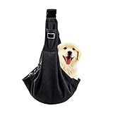 Hunderucksack, Tragetuch Hund, Tragetasche für Kleine Hunde, Hunde Tragbar Reisetasche, Hundetragetasche Transporttasche, Hundetasche Verstellbarem Freihändige für Outdoor und Reisen (Dunkelgrau)