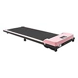 HuKaiL Laufband Klappbar für Zuhause, 6km/h Walking Pad laufbänder bis 100Kg mit HD-Anzeige und Fernbedienung, 1HP Walking Pad Klappbar Treadmill mit Räder und Halterung, Rosa, 121.5 * 50 * 14cm