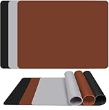 3 Stück Silikon Backmatte,40 x 30cm Antihafte Backunterlage, Unterlage rutschfeste Hitzebeständige Backunterlage Teigmatte Silikonmatte Silikon Backmatte für Teig,Fondant,Pizza,Brot,Gebäck