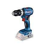 Bosch Professional 18V System Akku-Schlagbohrschrauber GSB 18V-45 (Drehzahl 1.900 min⁻¹, Akkus und Ladegerät nicht enthalten, im Karton), Blue, 06019K3300