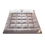 Matratzenauflage aus Federn, Tatami-Matte für Auto, weiche Matratze, lindert Körper-Stress, atmungsaktiv, weiches Kissen, Verdickung für Tatami-Bett, Autoreisen, Hotel, Einzelnutzung d