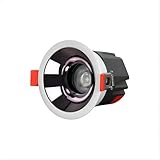 XLGBDDZ LED-Downlight, 9-36W Deckeneinbauleuchte AC85-265V 30 Grad drehbare Strahler Rundes Gehäuse aus Aluminiumlegierung for Wohnzimmerküche(Black1 cup,6000K,9W)