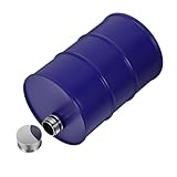 GLEAVI Stainless Steel Gasoline Barrel Flask Tragbarer Whisky Trinkbehälter für Camping Outdoor Aktivitäten und Partys Stilvolles Design Robuster und Praktischer Begleiter
