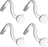 Glas Ölbrenner 4 Stück 10/14/18mm Männlich Gebogen Adaptergelenk für Rauchen Wasserpfeife Glasbongs (18mm Male)