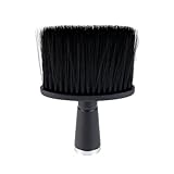 Nackenpinsel Salon Haare Schneiden Reinigung Pinsel mit Griff, Haarschneide Pinsel, Friseur Haarpinsel, für Reinigung Gebrochener Haare am Hals, für Jeden Friseurladen Salon und Heimgebrauch, Schwarz