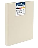 goldbuch 37931 Foto Ringbuch, Bella Vista, Foto Album 26 x 32 cm, Fotobuch Ordner aus Leinen, Fotoordner zum Selbstgestalten und Befüllen, Format DIN A4, ideal für Reise & Urlaub, Beige