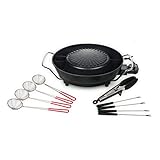 Tristar Koreanischer Grill & Hot Pot – 36 cm ⌀ – 3 L Fassungsvermögen – 4 Personen – 220 °C – Schwarz