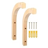 Pflanzenaufhänger – praktischer Pflanzenhänger für den Innenbereich, aus Holz, zur Wandmontage, Pflanzenhalterung, stabile gebogene Form, Wandhaken für Zuhause, Schlafzimmer, Wohnzimmer