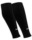 GripNin9 Hochwertige Stutzen Fussball Herren | ONESIZE Fußball Stutzen Kinder | Stutzen ohne Socken | abgeschnittene Stutzen Fußball | 1 Paar Schwarze Stutzen