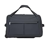 Reisegepäck Handgepäck Trolley 2 Rädern Roll Reisetasche Seesack Faltbare Weekender Tasche für die Übernachtungstour der Turnhalle am Wochene(Green)