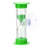 Sand Timer,Sandglass, Magische Glasblase Sanduhr Zeit Bürozubehör Sanduhr Zimmerdekoration Zubehör Mädchen Geschenke Schüler Schreibtisch Dekorativ(Green)