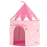 KORIMEFA Spielzelt für Jungen Mädchen Kinder Spielen Zelt Pop Up Zelte für Kinder Kinder Portable Play Teepee Indoor und Outdoor Spielhaus Geschenk für Kinder Geburtstag Geschenke (Rosa)