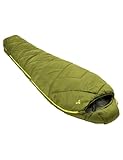 VAUDE Mumienschlafsack Sioux 800 II Grün, atmungsaktiver 3-Jahreszeiten Schlafsack 2°C – 8°C, kompakter Kunstfaserschlafsack 220x80 cm Reisverschluss links für Indoor & Outdoor-Camping