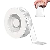 Nano Doppelseitiges Klebeband Starke Haftkraft | Klar Starker Klebstoff Vielseitiges Transparentes Montageband Für Wände | Streifen Poster Teppich Fussboden Aussenbereich Wand
