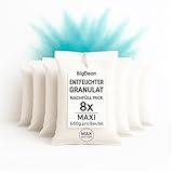 BigDean 8 Stück Luftentfeuchter Nachfüllpack Maxi Beutel je 680 Gramm Luftentfeuchter Granulat Entfeuchter Nachfüllpack (8x Granulat)