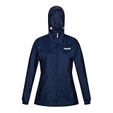 Regatta Damen Jacke Funktionsjacke Outdoorjacke Regenjacke Pack It III, Farbe:Dunkelblau, Artikel:-20I Midnight, Größe:42