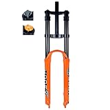 HerfsT MTB Fahrrad Federgabel 26 27,5 Zoll 29 er Magnesiumlegierung Doppelschulter DH Downhill Mountainbike Fahrrad Luftgabel Federweg 160mm