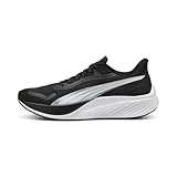 PUMA Unisex Pounce LITE Straßen-Laufschuh, Black White, 44 EU