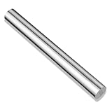 1 Stück Premium Nudelholz, Hygienisch 304 Edelstahl Teigroller,Antihaft Metall Teigroller,lang, glatt, perfekt für Gebäck und Teigprodukte, Pizza, Pasta-Backen, Kuchen Crust, Cookie (32.5cm-Silber).