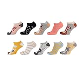 Lieblingsstrumpf24 10er Pack Socken Kinder Jungen Mädchen Baumwolle (Sneaker Socken Girl-tier Mix 23-26)