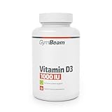 GymBeam Vitamin D3 (1000 IU) - Mit Cholecalciferol, unterstützt das Immunsystem, Knochengesundheit & Zellteilung, fördert die Aufnahme von Phosphor und Kalzium (120 caps)