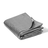 A-TEX® Abdeckplane 90g/m² (Grau, 2 x 3 m) | Verschiedene Stärken, Größen und Farben wählbar | Plane mit Ösen | Gewebeplane Gartenplane Bauplane Schutzplane | wasserdicht | reißfest | UV-stabilisiert