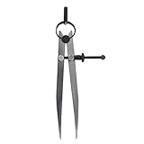 ZLKSKER 15,2 cm Verstellbar Abschließbar Stahl Trennwand Wing Leder Kompass