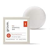 grüum Pflegendes Shampoo Bar 50 g – Feste Shampoo-Riegel für Haare bis zu 60 Wäschen – plastikfrei, veganer Riegel für Männer und Frauen – parabenfreie, reichhaltige Schaumriegel für alle Haartypen