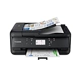 Canon PIXMA TR7650 Multifunktionsdrucker DIN A4 - Farbtintenstrahldrucker schwarz 4 in 1 (Scanner, Kopierer, kabelloser Drucker, Fax, Cloud Link, ADF, WLAN, LCD, 4800 x 1200 DPI, AirPrint & Mopria)