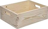 Trend Line Stapelbox Holz Gr. M 30 x 40 x 13,5 Holzkiste Holzbox Kiste Box