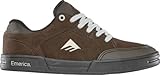 Emerica Heritic – kühne Skate-Optik, verstärkte Cupsohle, gepolstertes Gefühl, Alltags-Sneaker 2025, Braun/Schwarz/Hellbraun, 46 EU