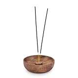 EDHAS Räuchergefäß Stick Halter Schüssel, Aschefangschale für Heimdekoration, Meditation, Yoga (12,7 x 12,7 x 3,8 cm)