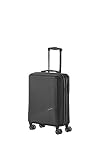 travelite 4-Rad Handgepäck Koffer klein 37 Liter, Gepäck Serie BALI: ABS Hartschalen Trolley erfüllt IATA-Bordgepäckmaß, 55 cm