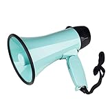 XKNANXCA Megaphon 25 Watt tragbares Megafon-Bullhorn, 240 Sekunden Aufnahme-Megafon-Lautsprecher mit Lautstärkeregler für alle Outdoor-Sportarten