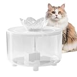 Trinkbrunnen Für Katzen Im Innenbereich – Automatischer Wasserspender Für Haustiere, Katzenbrunnen Aus Edelstahl, Leiser Trinknapf | Kontinuierliche Flüssigkeitszufuhr, Gesundes Haustierzubehör, Klein