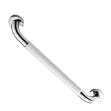 TOPPERFUN Einstellbarer Badezimmer Sicherheitsgriff Rutschfeste Handlaufstütze Weiß Praktischer Haltegriff für Senioren und Badewannenutzung