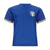 Blackshirt Company Italien Trikot Fußball WM EM Fan Trikot Italia Blau Größe S
