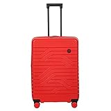 Bric's Hartschalen-Trolley Erweiterbar, Kollektion Ulisse B|Y, 4-Rollen-Koffer, Widerstandsfähig und Ultraleicht, USB-Anschluss, Integriertes TSA-Schloss, Maße: 49x71x28/32, Rot