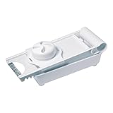 EUROHOME 7-teiliges Multireibe Set - Multifunktionaler Gemüsehobel mit Abstandshalter - Reibe mit Auffangbehälter - Küchenreibe 22 cm mit 5 Aufsätzen - Spülmaschinenfester Salatschneider Karottenreibe