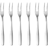 GRÄWE Serviergabel 6 Stück, Fleischgabel, Fruchtgabel, Aufschnittgabel, Vorlegegabel, Spülmaschinengeeignet, Edelstahl,Serie Königstein,