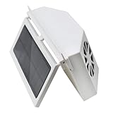 BELLIFFY Solarbetriebener Auto-ablüfter mit Drei Auslässen Einfache Installation Geräuscharm Effektive Kühlung und Geruchsentfernung für Komfortable Innenraumluft